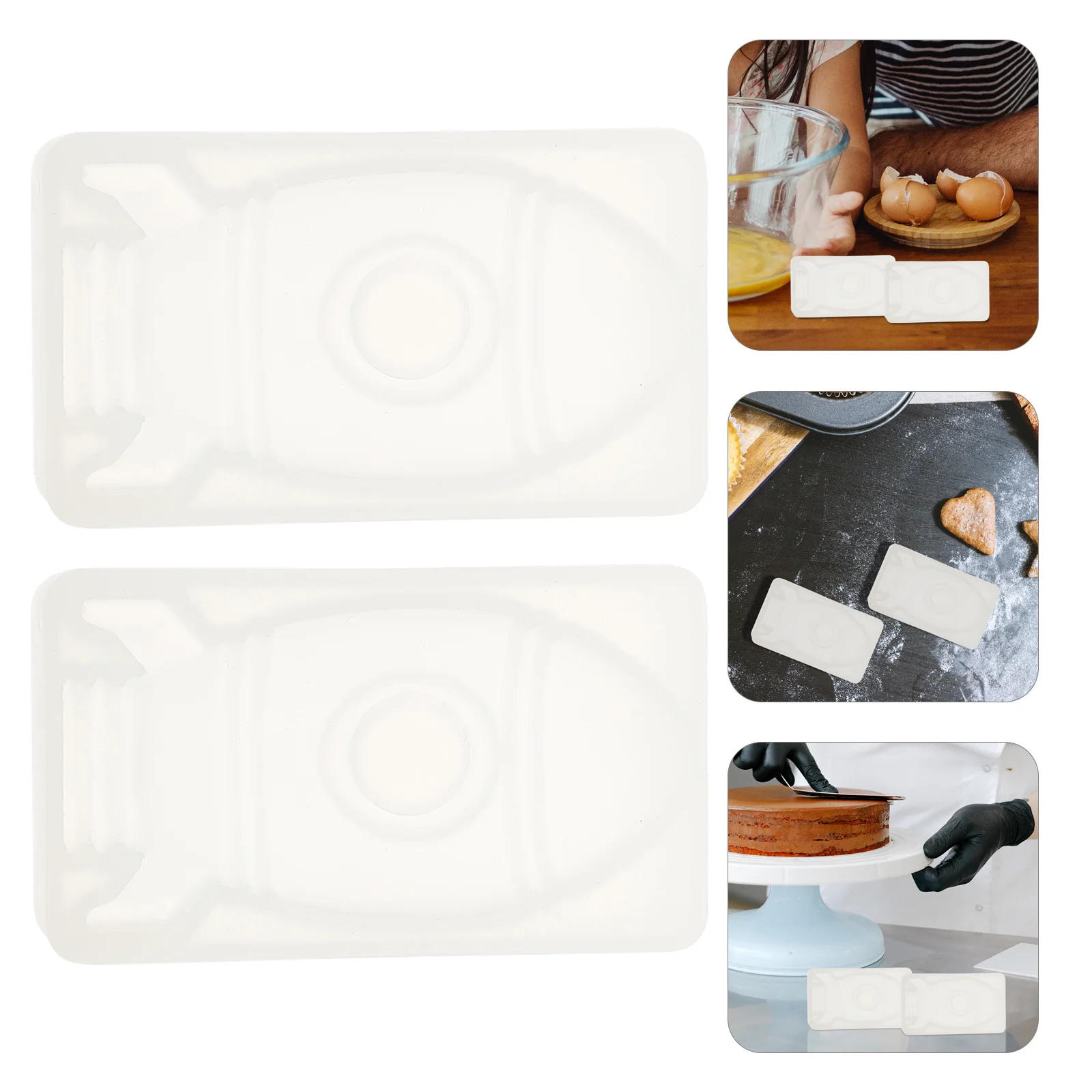 2 Pcs Rocket Silicone Molds White Silica Gel Cake Cookie Accessories DIY Baking Home Use Easy Clean Professional Mold Kitchen
2 Pcs Rocket Silicone Molds White Silica Gel Cake Cookie Accessories DIY Baking Home Use Easy Clean Professional Mold Kitchen