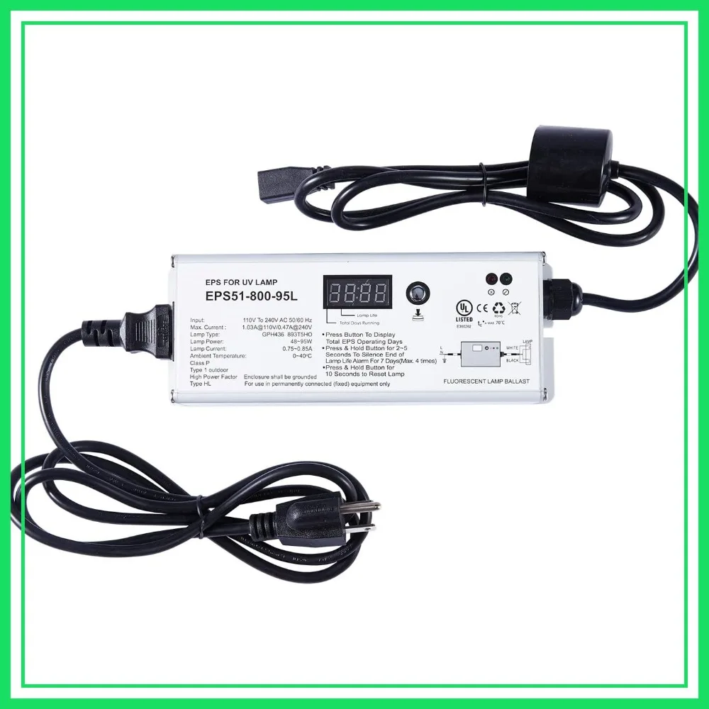 110-240V 48-95W Electronic Ballast for UV Water Sterilizer, 365-Day Lamp Life
110-240V 48-95W Electronic Ballast for UV Water Sterilizer, 365-Day Lamp Life