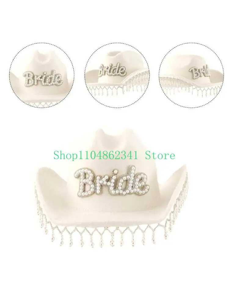 652F Bachelorettes Party Hat Bridal Shower Hat Women Cowboy Hat Wedding Headpieces
652F Bachelorettes Party Hat Bridal Shower Hat Women Cowboy Hat Wedding Headpieces