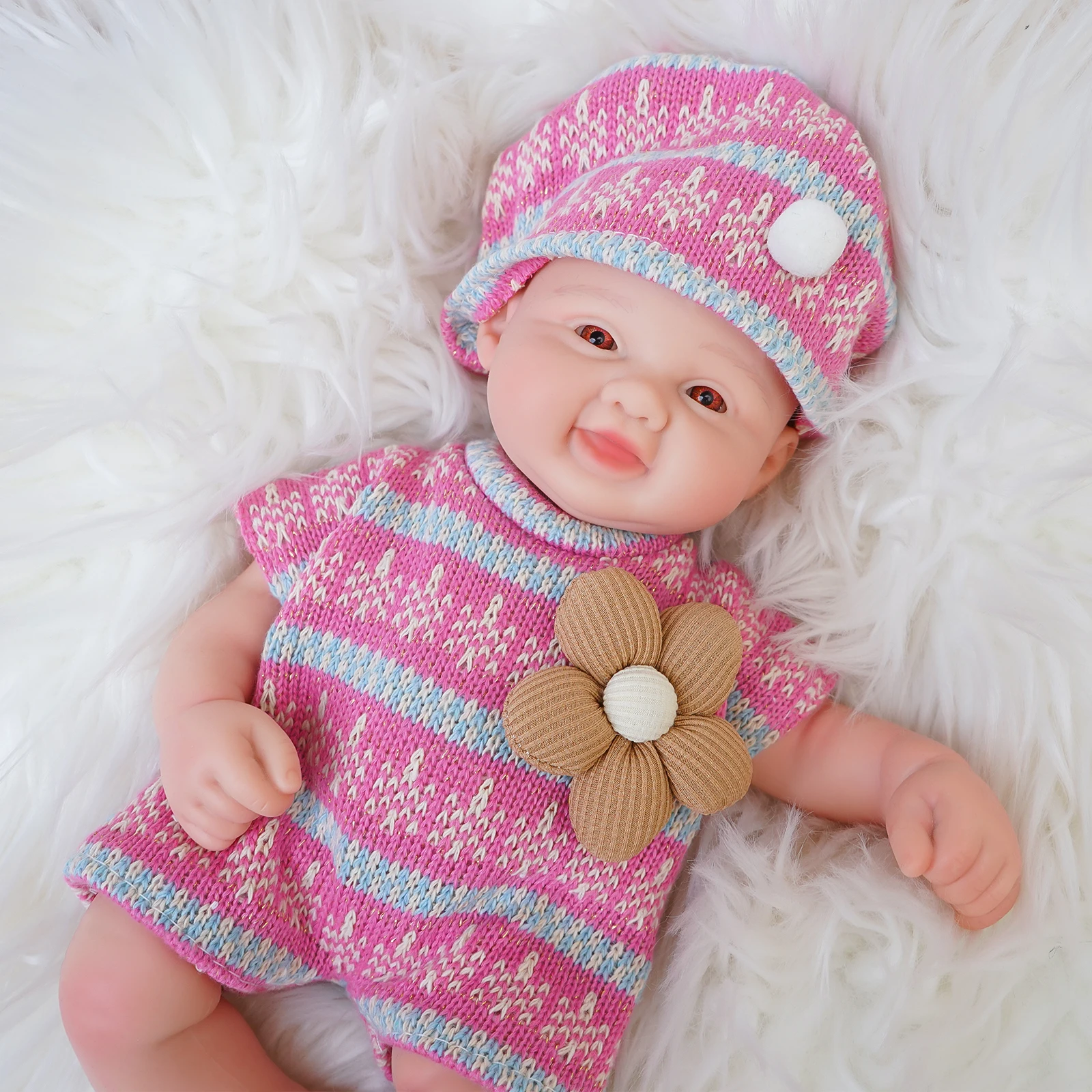 11.81 INCH Big Reborn Full Body Silicone Doll Adorable Smile Newborn Baby Girl
11.81 INCH Big Reborn Full Body Silicone Doll Adorable Smile Newborn Baby Girl