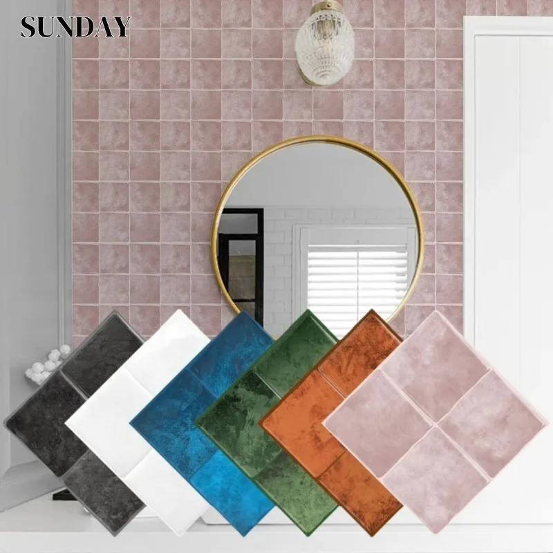 5/10PCS 3D Faux Tile Wall Sticker Self-adhesive Peel and Stick Waterproof Oil-proof Sticker for Kitchen Bathroom Home Decoration
5/10PCS 3D Faux Tile Wall Sticker Self-adhesive Peel and Stick Waterproof Oil-proof Sticker for Kitchen Bathroom Home Decoration