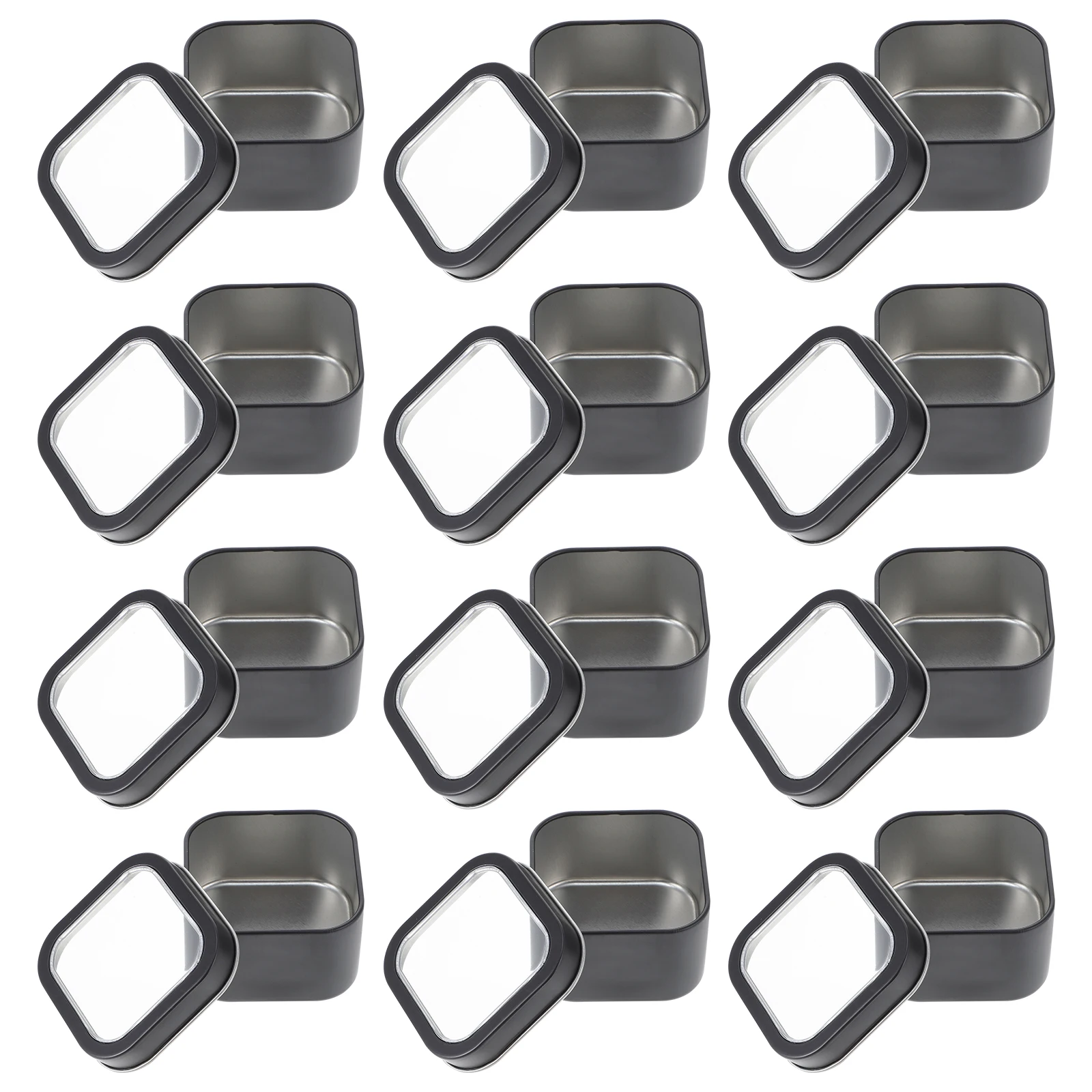 15pcs Square Boxes Clear Window 4 Oz Tins Making Reusable Gift Packaging Tins For Making Storage Containers
15pcs Square Boxes Clear Window 4 Oz Tins Making Reusable Gift Packaging Tins For Making Storage Containers