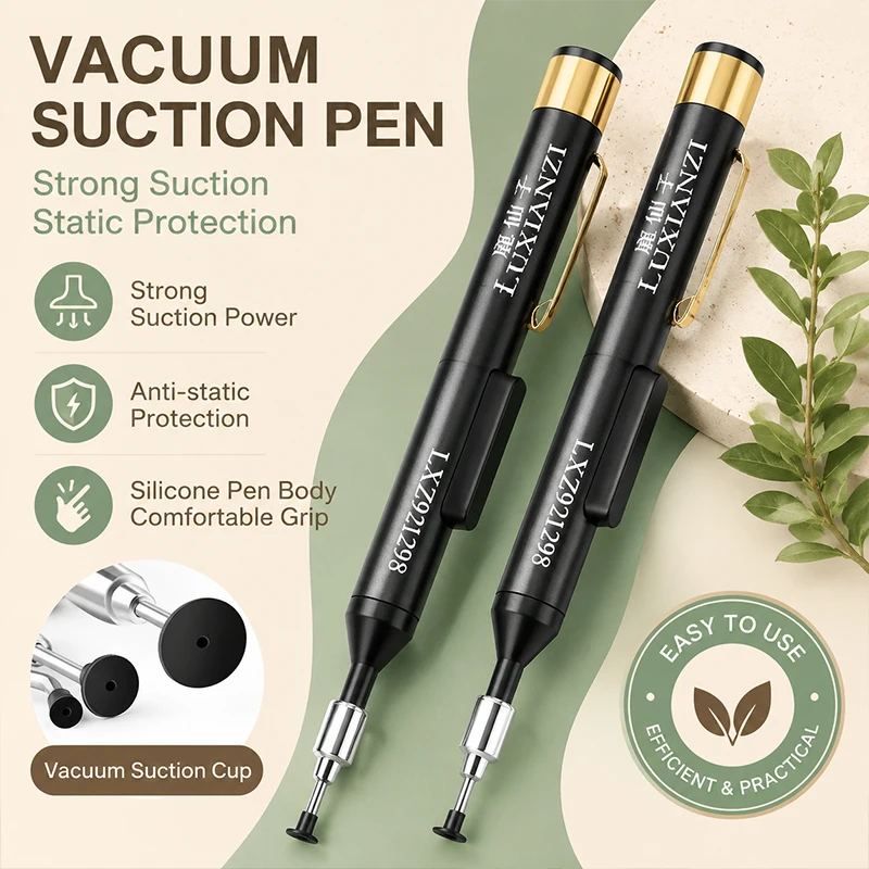 Anti-Static Vacuum Pickup Pen Chip IC Remover Extractor Tool Manual Suction Cup for Phone SMD Soldering Repair
Anti-Static Vacuum Pickup Pen Chip IC Remover Extractor Tool Manual Suction Cup for Phone SMD Soldering Repair