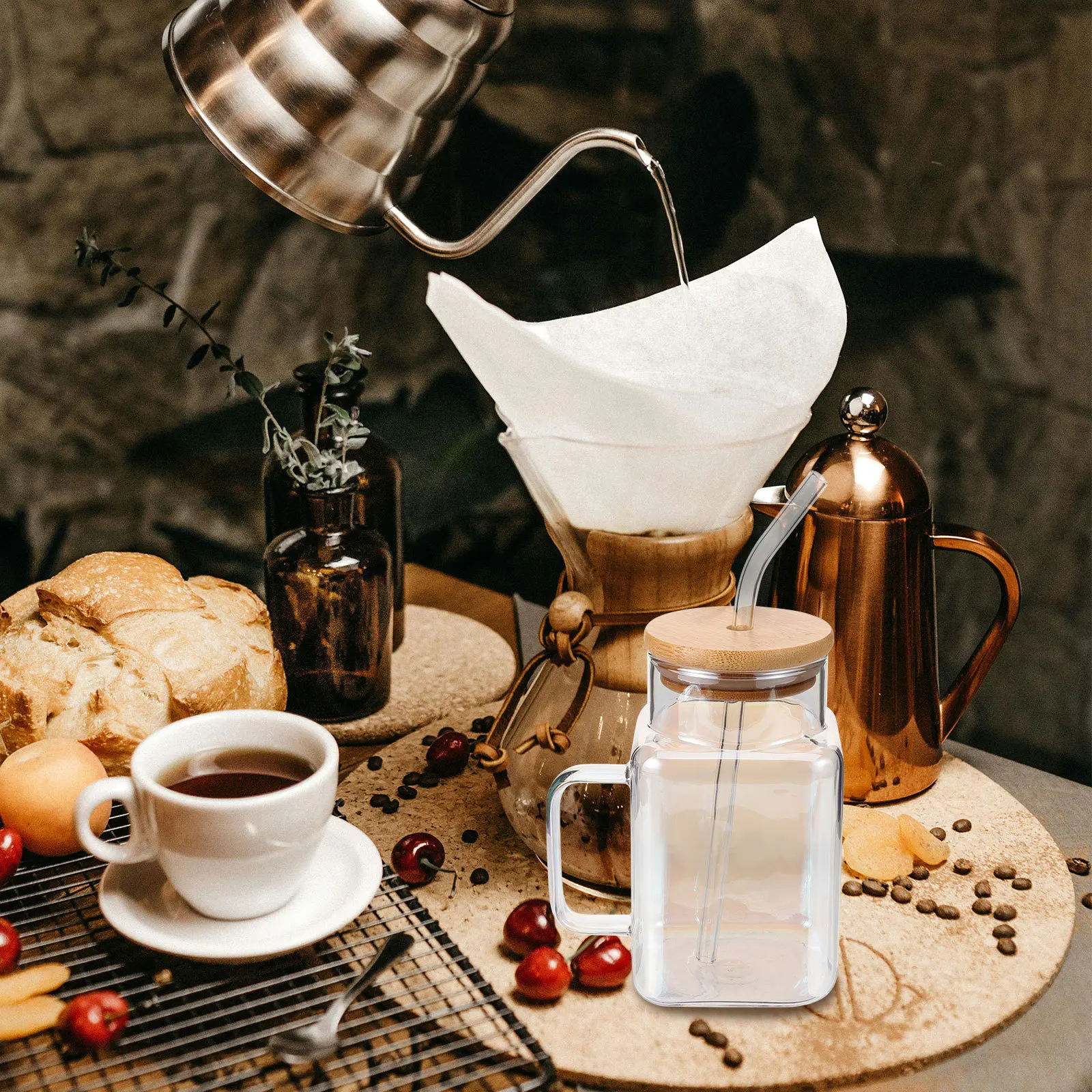 Glass Cup with Straw Large Capacity Tumbler Mug for Home Office Camping Travel Aesthetic Glassware Clear Drinkware
Glass Cup with Straw Large Capacity Tumbler Mug for Home Office Camping Travel Aesthetic Glassware Clear Drinkware