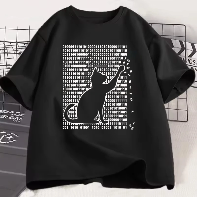 Funny Cool Cat Printed pattern Men's Women's T-ahirt Summer Short Sleeves Casual Breathable Couple's Tops Comfortable Clothing
Funny Cool Cat Printed pattern Men's Women's T-ahirt Summer Short Sleeves Casual Breathable Couple's Tops Comfortable Clothing