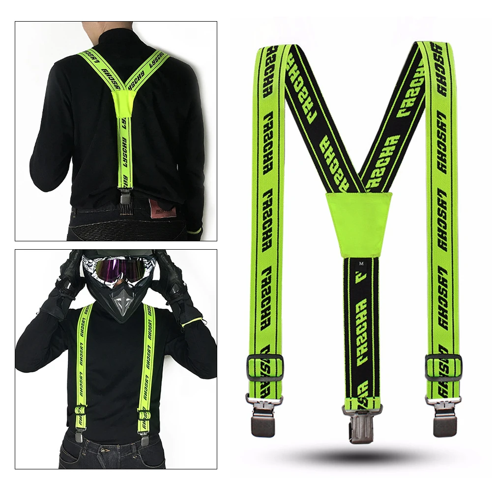 Heavy Duty Braces Pants Suspender Elastic Adjustable Y Back Straps For Motorcycle Racing Riding Universal Pants Suspender
Heavy Duty Braces Pants Suspender Elastic Adjustable Y Back Straps For Motorcycle Racing Riding Universal Pants Suspender