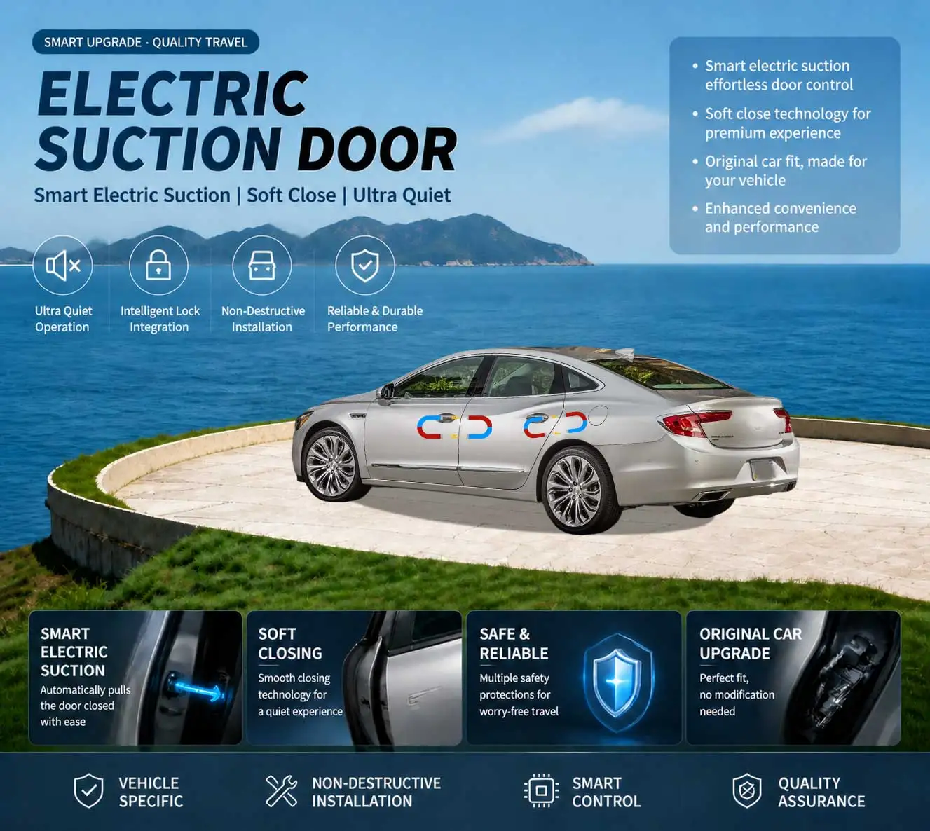 Car Specific Car Modification Auto Suction Soft Close Door Modification Parts & Accessories For Buick Lacrosse 3rd Gen 2017-2019
Car Specific Car Modification Auto Suction Soft Close Door Modification Parts & Accessories For Buick Lacrosse 3rd Gen 2017-2019