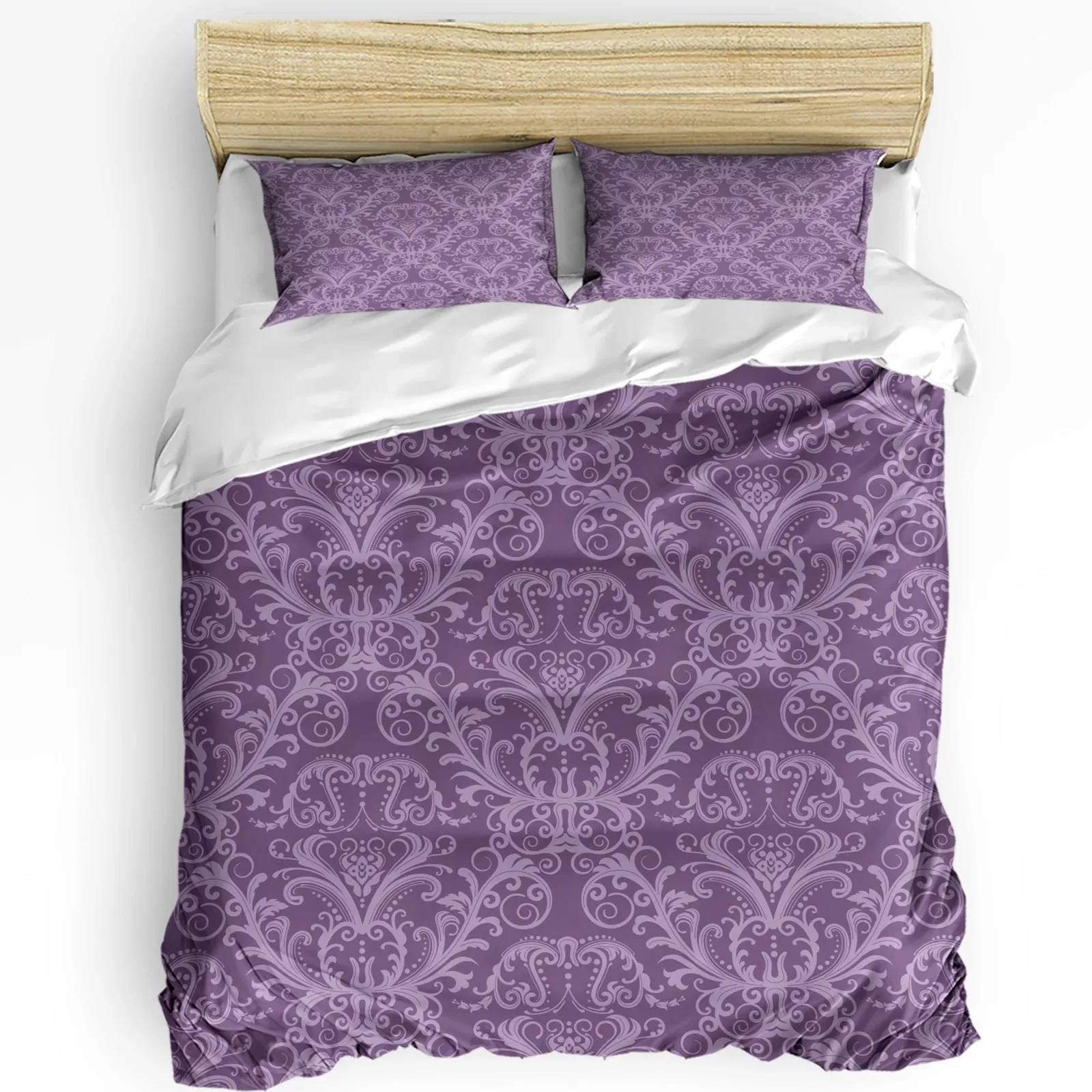 Baroque Purple European Retro Style Bedding Set 3pcs Duvet Cover Pillowcase Boys Adult Quilt Cover Double Bed Set Home Textile
Baroque Purple European Retro Style Bedding Set 3pcs Duvet Cover Pillowcase Boys Adult Quilt Cover Double Bed Set Home Textile
