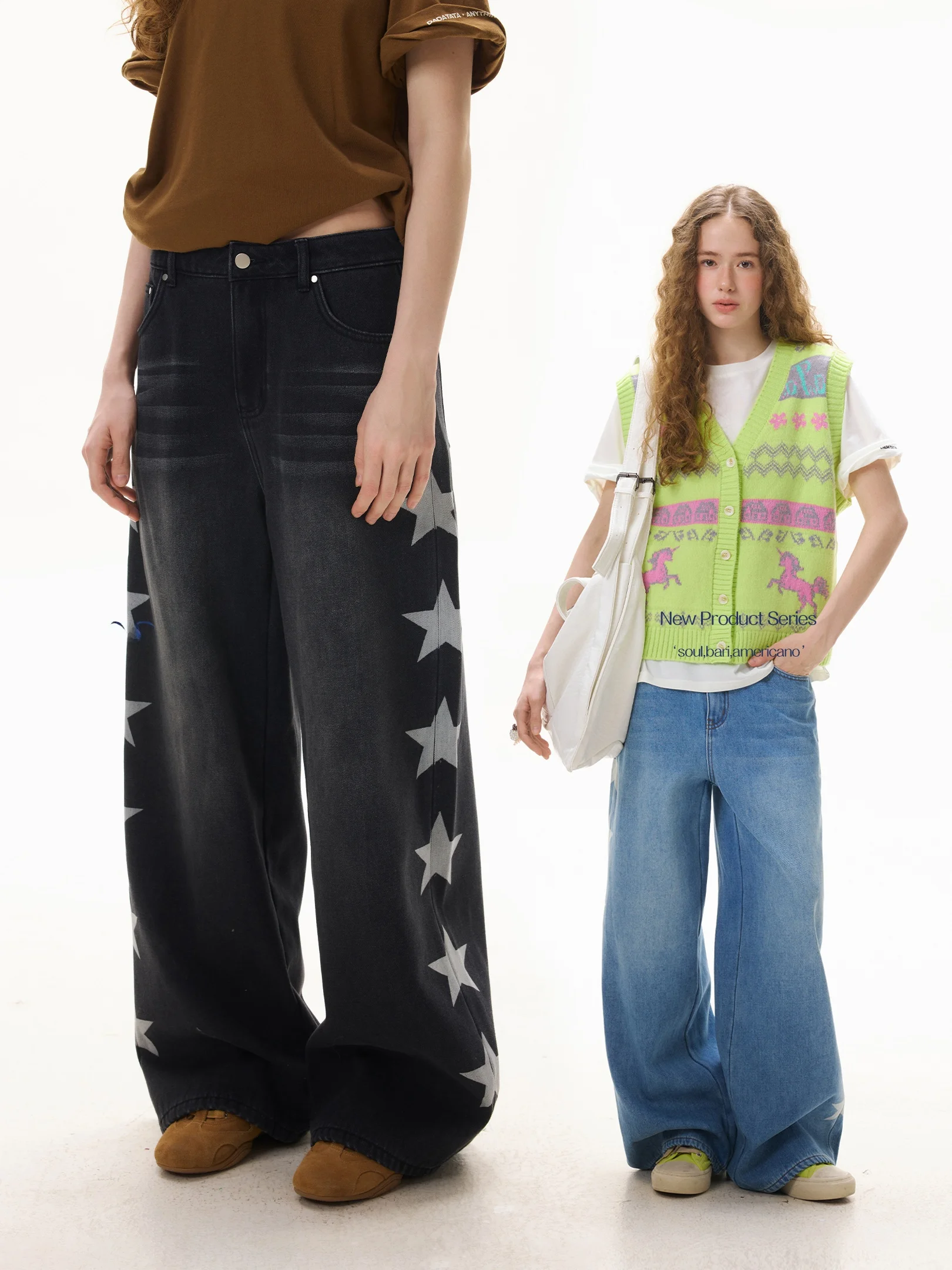 Summer New plus Size Women's Jeans Star Print High Waist Loose Fit Button Closure Natural Waist Washed Craft Ladies Jeans
Summer New plus Size Women's Jeans Star Print High Waist Loose Fit Button Closure Natural Waist Washed Craft Ladies Jeans