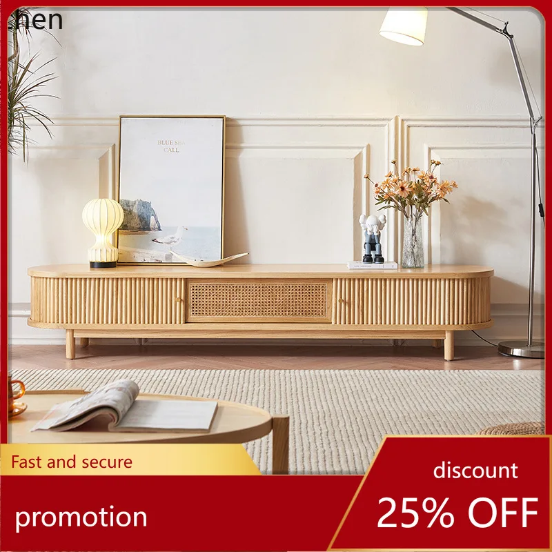 HXL Rattan TV Cabinet White Ash Wood Living Room Solid Wood Rolling Door Audiovisual Cabinet
HXL Rattan TV Cabinet White Ash Wood Living Room Solid Wood Rolling Door Audiovisual Cabinet