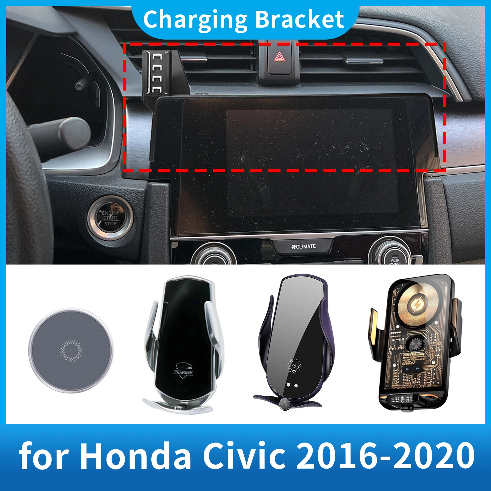 Car Phone Holder for Honda Civic 2016-2020 Hatchback TYPE R Screen Navigation GPS Bracket Base Accessories Charging
Car Phone Holder for Honda Civic 2016-2020 Hatchback TYPE R Screen Navigation GPS Bracket Base Accessories Charging