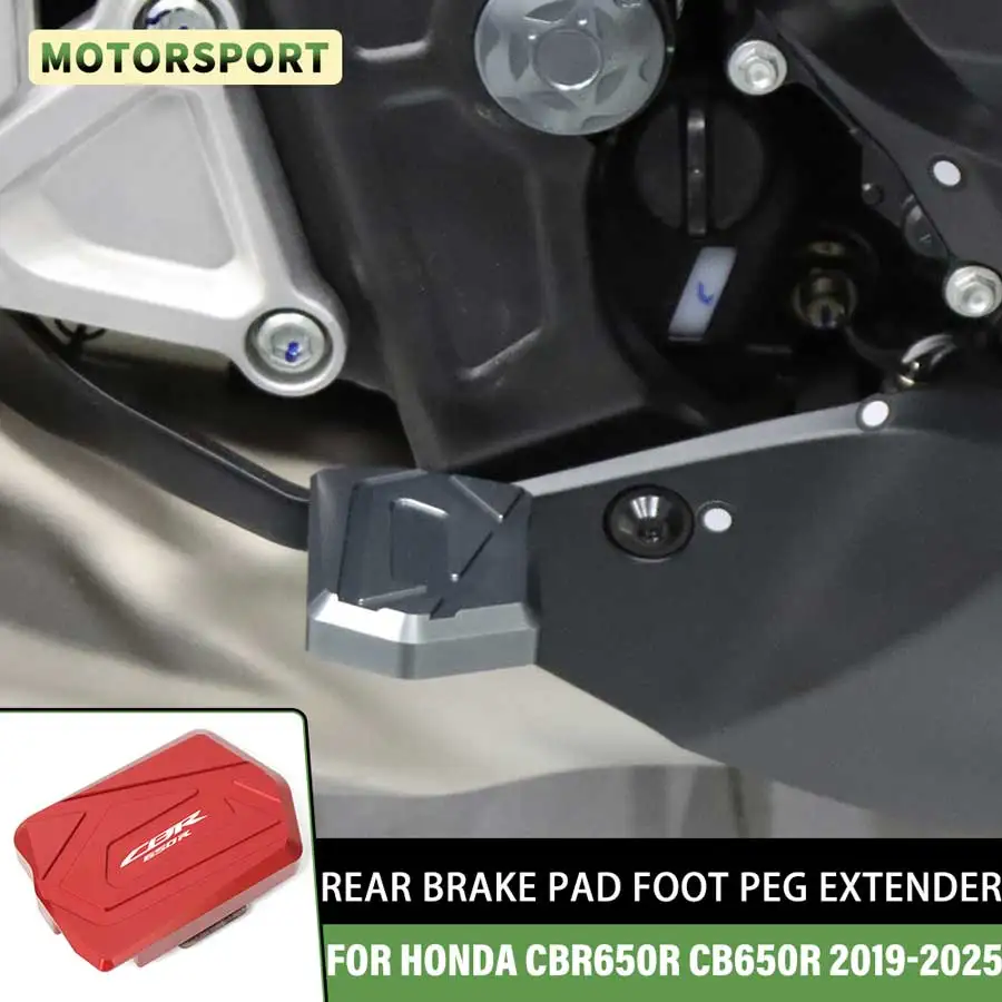 Подходит для HONDA CBR650R CB650R 2019-2025: Широкая противоскользящая накладка на педаль тормоза мотоцикла, удлинитель тормозной педали 2024 2023 2022
Подходит для HONDA CBR650R CB650R 2019-2025: Широкая противоскользящая накладка на педаль тормоза мотоцикла, удлинитель тормозной педали 2024 2023 2022