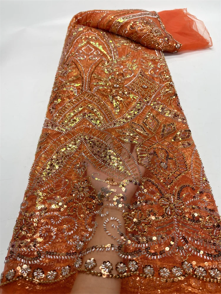 French Tulle Groom Lace Fabric 2023 High Quality African Sequins Beaded Lace Nigerian Sewing Lace Fabric For Women Prom Dresses
French Tulle Groom Lace Fabric 2023 High Quality African Sequins Beaded Lace Nigerian Sewing Lace Fabric For Women Prom Dresses