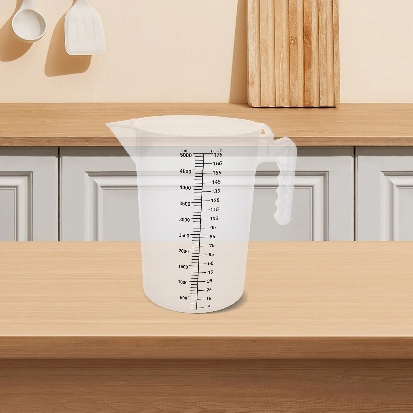 5L Clear Plastic Measuring Jug Food Grade Graduated Cylinder With Spout Lid Large Capacity Scale Markings For Liquid Beverage
5L Clear Plastic Measuring Jug Food Grade Graduated Cylinder With Spout Lid Large Capacity Scale Markings For Liquid Beverage