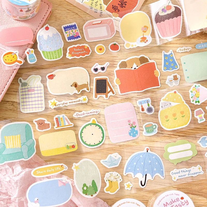 50mmx3m Cartoon Die-Cutting Tape Cute Decor Self-Adhesive Creative Stationery Stickers for Collage Journal Scrapbooking
50mmx3m Cartoon Die-Cutting Tape Cute Decor Self-Adhesive Creative Stationery Stickers for Collage Journal Scrapbooking