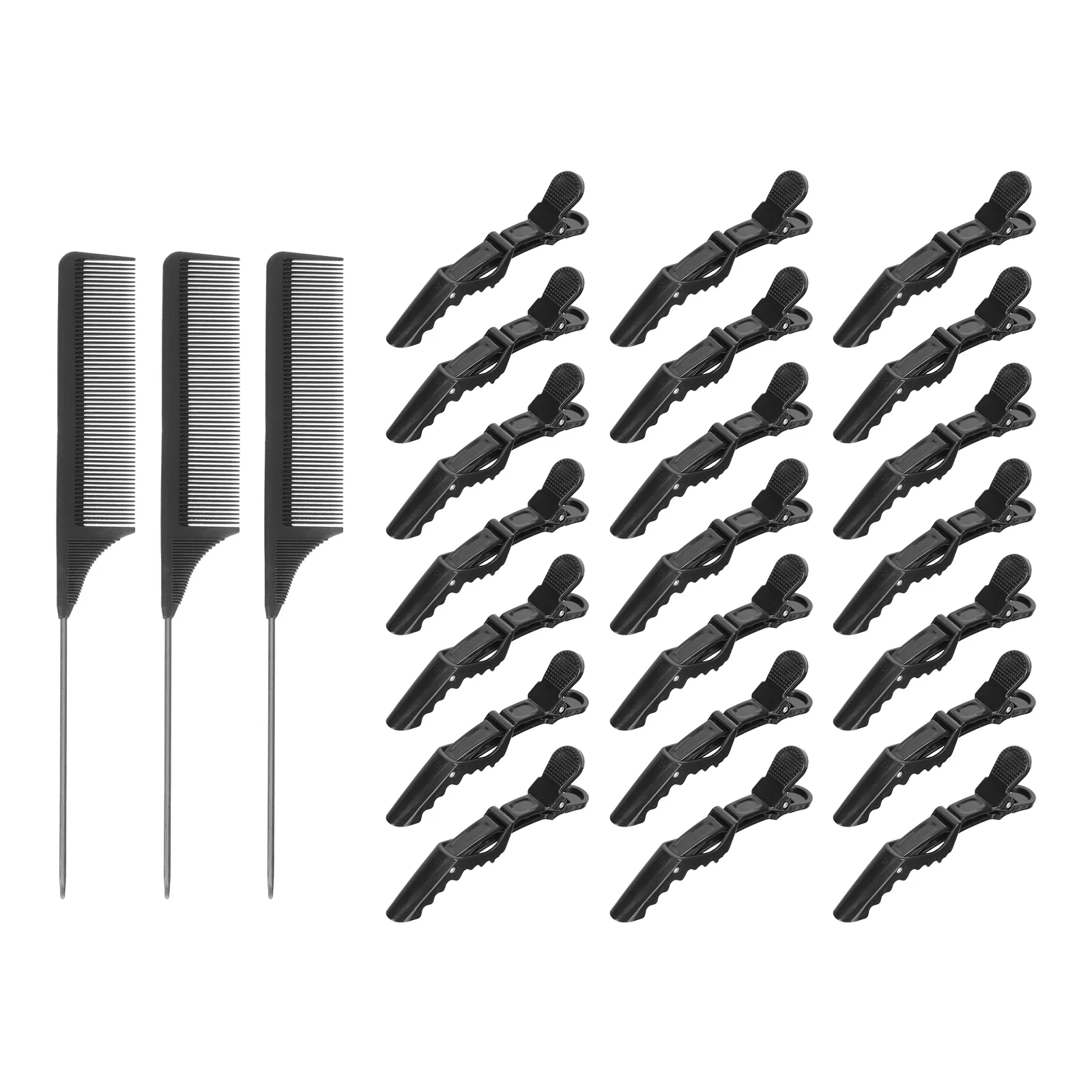 1 Set Abs Clips Durable Styling Clamps Portable Comb For Hair Salon Household Hairdressing Tool Tip Tail Handy Hair Sectioning
1 Set Abs Clips Durable Styling Clamps Portable Comb For Hair Salon Household Hairdressing Tool Tip Tail Handy Hair Sectioning