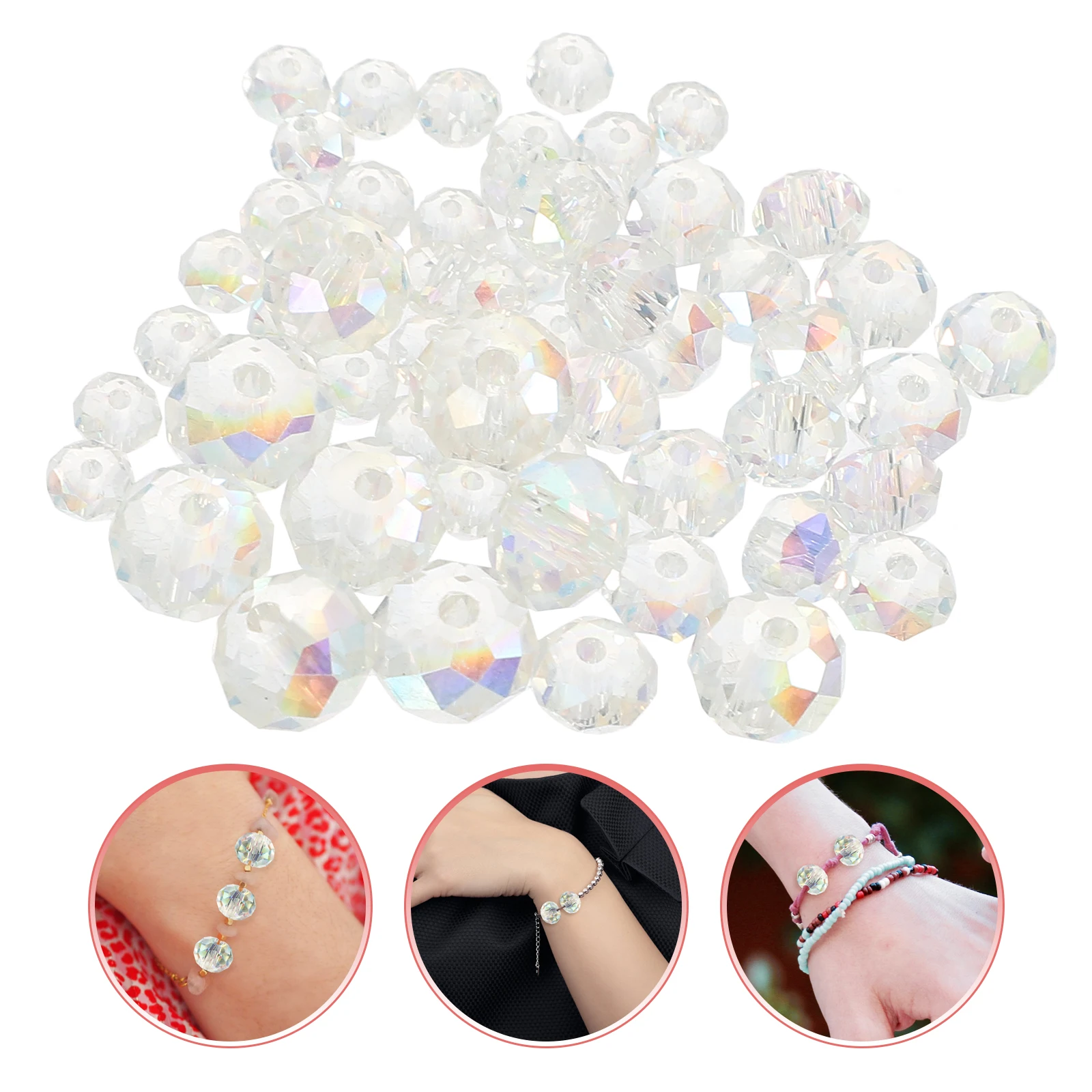 60pcs Faceted Bead Sets Bright Glass Beads for Crafts DIY Jewelry Making Loose Beads Spacer Necklace Chains Home Decor Gifts
60pcs Faceted Bead Sets Bright Glass Beads for Crafts DIY Jewelry Making Loose Beads Spacer Necklace Chains Home Decor Gifts