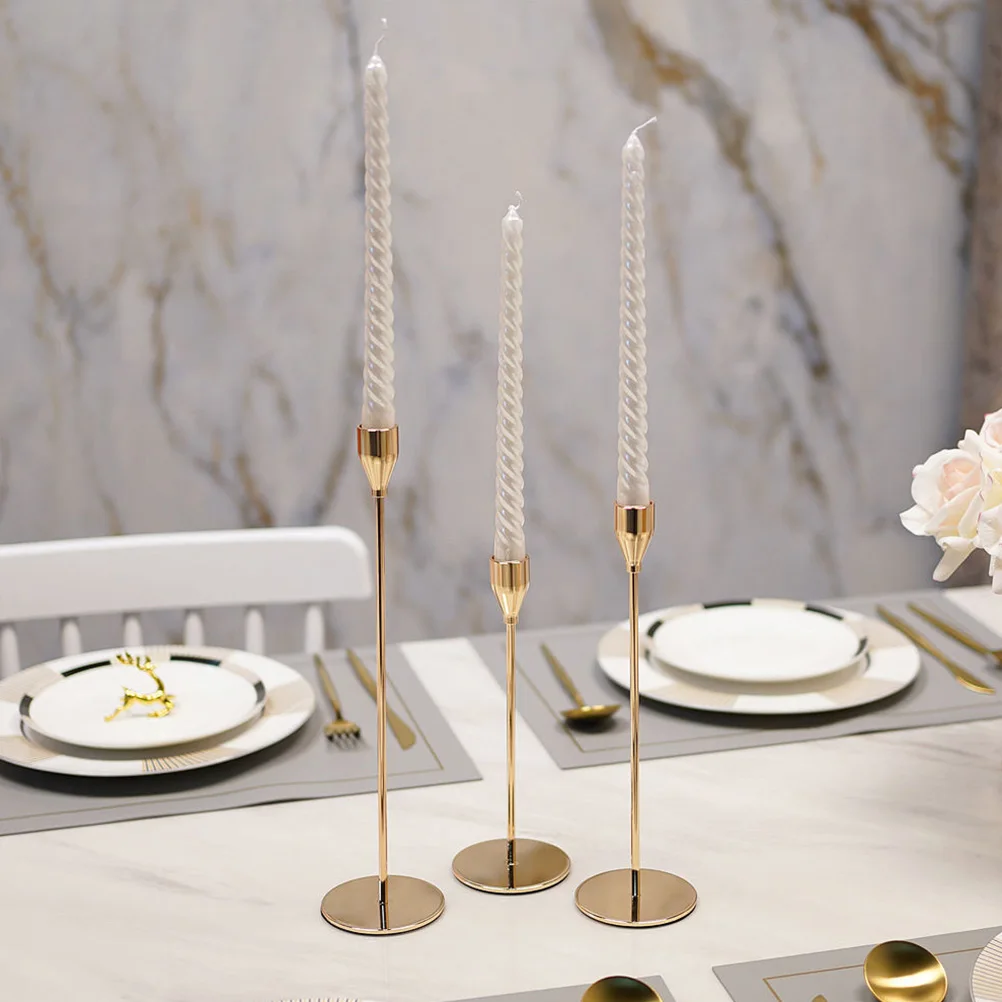 3pcs Golden Metal Holders Wedding Party Candlelight Dinner Decorative Pillar Taper Candlestick Holders Banquet Table
3pcs Golden Metal Holders Wedding Party Candlelight Dinner Decorative Pillar Taper Candlestick Holders Banquet Table