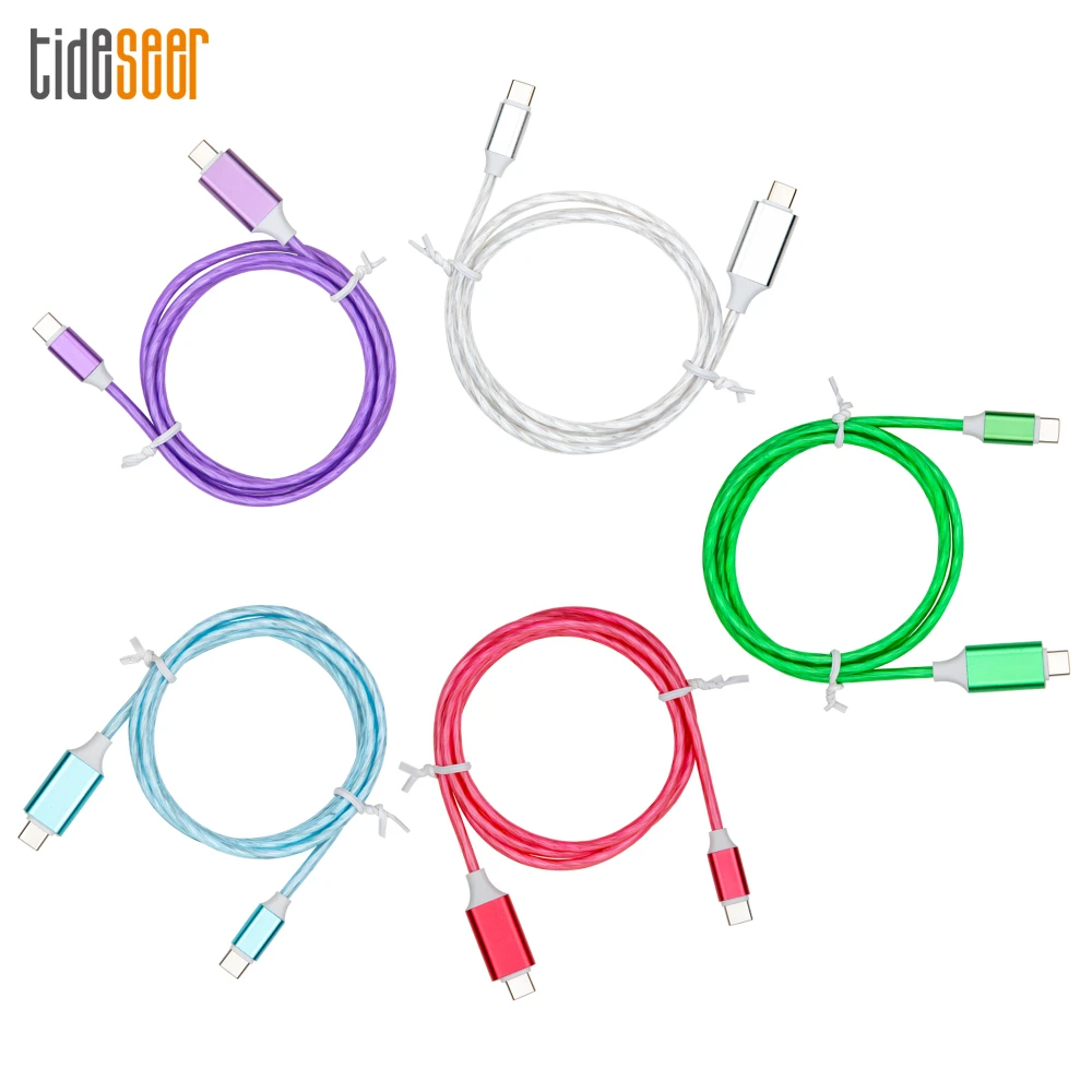 1M Luminous USB Type C Cable For iPhone 13 12 11 XS Max X XR PD Fast Charging Type-C to USB C Data Cables for Samsung S9 Xiaomi
1M Luminous USB Type C Cable For iPhone 13 12 11 XS Max X XR PD Fast Charging Type-C to USB C Data Cables for Samsung S9 Xiaomi