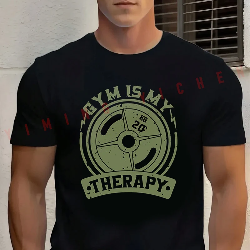 Men's Summer Cotton T-shirt Gym Is My Therapy Classic Graphic Moto Tee Casual Short-sleeve Motorbike Cycling Top
Men's Summer Cotton T-shirt Gym Is My Therapy Classic Graphic Moto Tee Casual Short-sleeve Motorbike Cycling Top