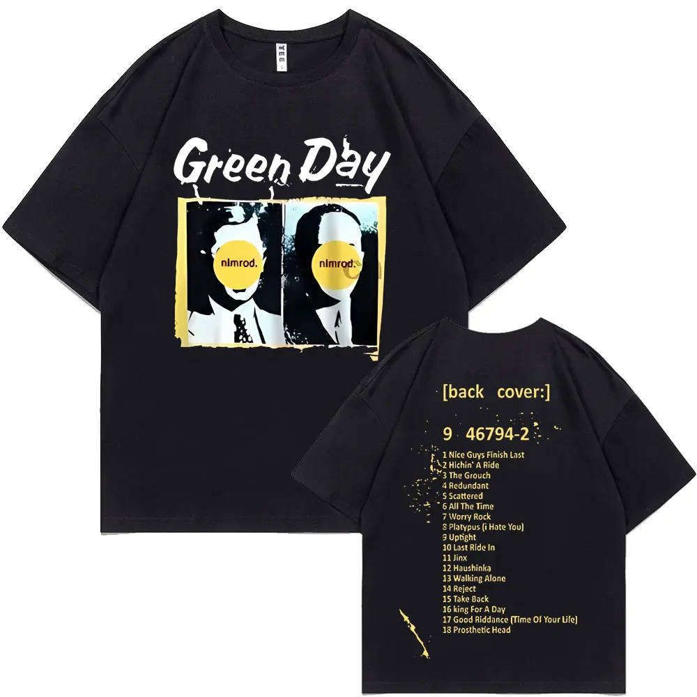 Rare Punk Band Green Day Nimrod Back Cover T-shirts Men Women Vintage Gothic Rock Oversized Tshirt Male Hip Hop Casual T Shirts
Rare Punk Band Green Day Nimrod Back Cover T-shirts Men Women Vintage Gothic Rock Oversized Tshirt Male Hip Hop Casual T Shirts