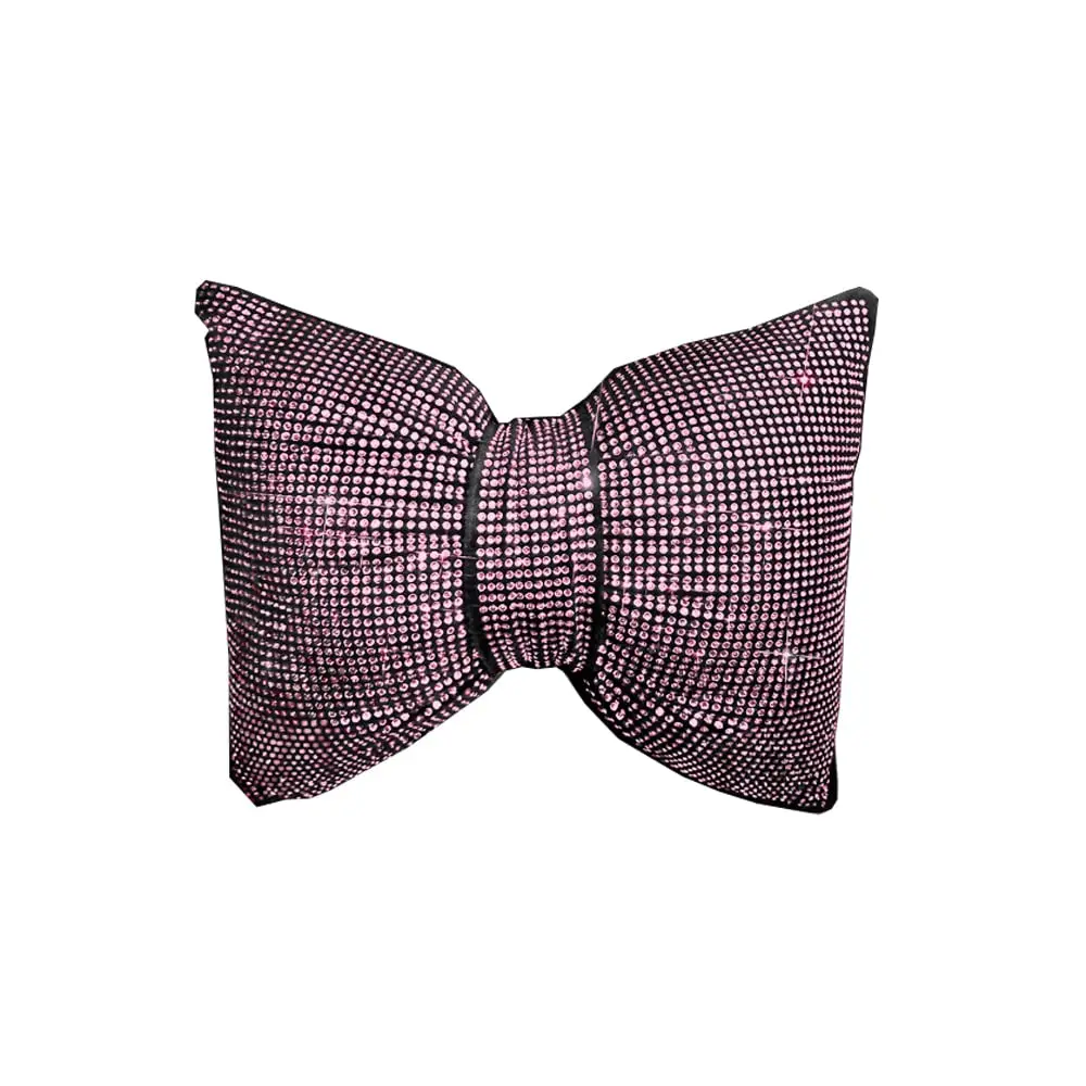 Pink Rhinestone Bow Car Neck Support Pillow, Universal Sparkling Headrest Cushion For Vehicle Interior Decor
Pink Rhinestone Bow Car Neck Support Pillow, Universal Sparkling Headrest Cushion For Vehicle Interior Decor