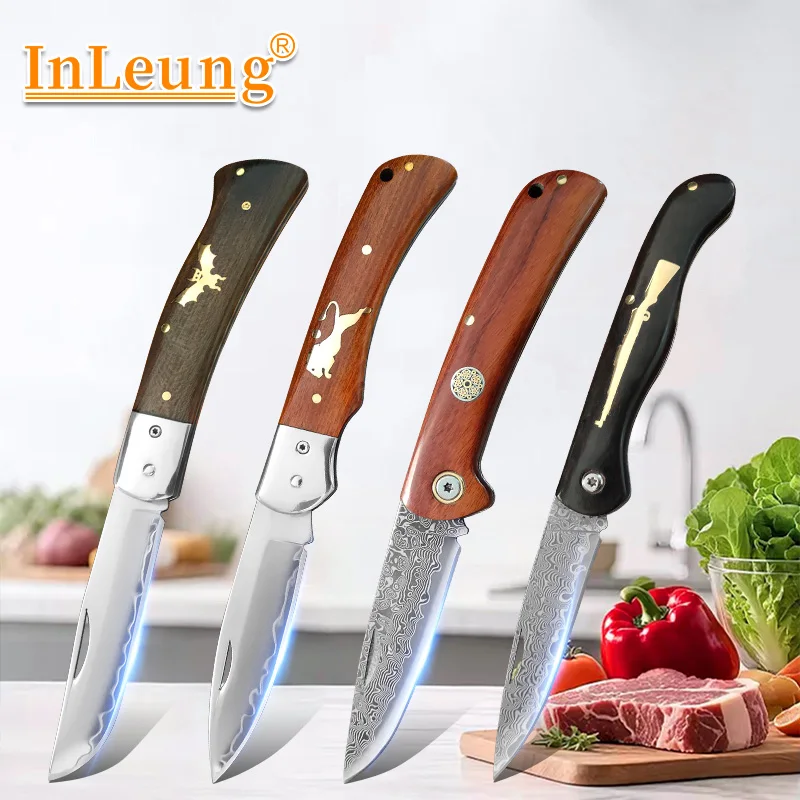 Super Sharp Damascus VG10 Steel Pocket Knife Folding Blade Wooden Handle Kitchen Fruit Meat Vegetable Cutting Knife Holiday Gift
Super Sharp Damascus VG10 Steel Pocket Knife Folding Blade Wooden Handle Kitchen Fruit Meat Vegetable Cutting Knife Holiday Gift