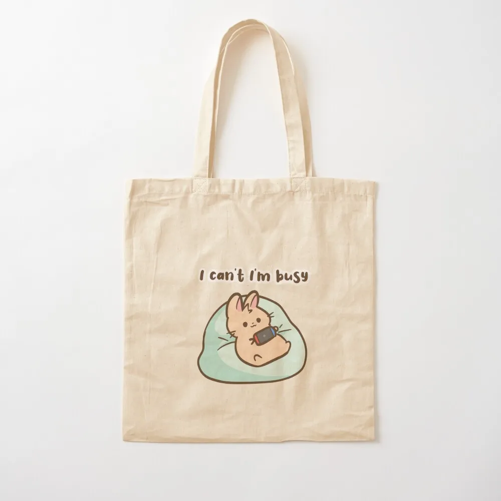 I can't I'm busy. lazy bunny gamer Tote Bag Women's handbag shopper bag women canvas canvas shopping bag Canvas Tote
I can't I'm busy. lazy bunny gamer Tote Bag Women's handbag shopper bag women canvas canvas shopping bag Canvas Tote