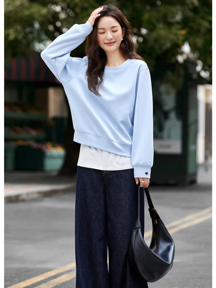 VIMLY Women's Sweater Round Neck Blue Clothes Casual 2025 Autumn New Knitted Long Sleeve Female Sweatshirts Pulls Femmes A2211
VIMLY Women's Sweater Round Neck Blue Clothes Casual 2025 Autumn New Knitted Long Sleeve Female Sweatshirts Pulls Femmes A2211