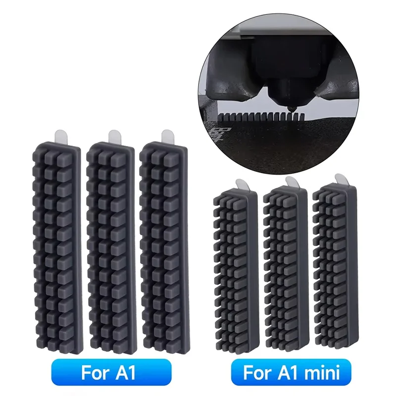 For Bambu Lab A1 Mini Nozzle Wiper Silicone Brush Cleaner Tool Hotbed Mounted For Bambu Lab 3D Printers A1/A1 Mini Accessories
For Bambu Lab A1 Mini Nozzle Wiper Silicone Brush Cleaner Tool Hotbed Mounted For Bambu Lab 3D Printers A1/A1 Mini Accessories