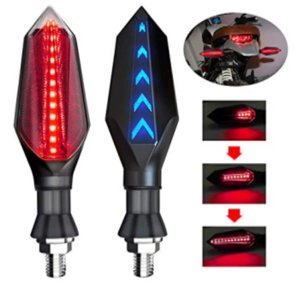 Universal Motorcycle LED Turn Signal Double Color Daytime Running Turn Signal Light flow like water,DC12V
Universal Motorcycle LED Turn Signal Double Color Daytime Running Turn Signal Light flow like water,DC12V
