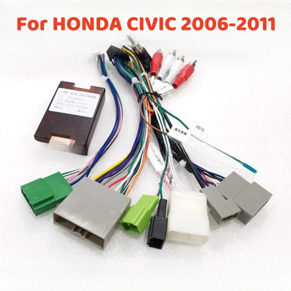 Car Radio Cable with Canbus Box ForHONDA CIVIC 2006-2011 Android 2 Din 16 Pin Power Wiring Harness Adapter Europe High Version
Car Radio Cable with Canbus Box ForHONDA CIVIC 2006-2011 Android 2 Din 16 Pin Power Wiring Harness Adapter Europe High Version