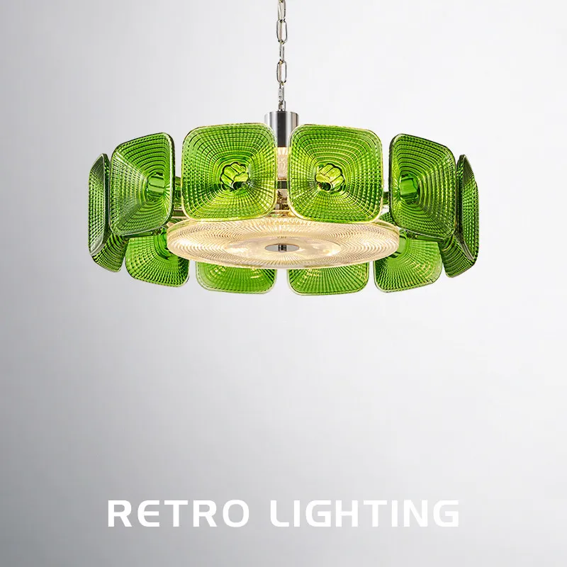 French Green Glass Pendant Light Artistic Carving Decorative Lighting For Living Room Hotel Restaurant Retro Chandelier Fixtures
French Green Glass Pendant Light Artistic Carving Decorative Lighting For Living Room Hotel Restaurant Retro Chandelier Fixtures