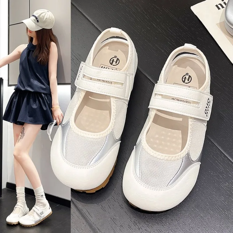 Women Mesh Mary Jane Shoes Flat Casual Sneakers Breathable Velcro Strap Lightweight Summer Outdoor Walking Shoes 2026 New Comfy
Women Mesh Mary Jane Shoes Flat Casual Sneakers Breathable Velcro Strap Lightweight Summer Outdoor Walking Shoes 2026 New Comfy