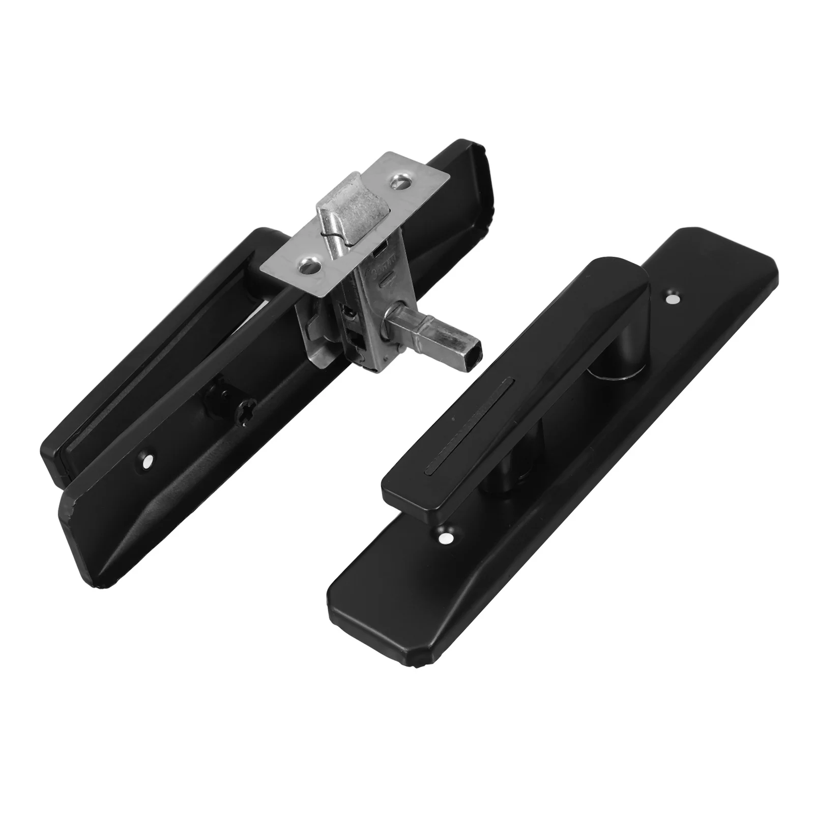 Bathroom Lock Handle Black Iron Lever Lock For Interior Door Keyless Privacy Reversible Garage Door Locking Slide Latch
Bathroom Lock Handle Black Iron Lever Lock For Interior Door Keyless Privacy Reversible Garage Door Locking Slide Latch