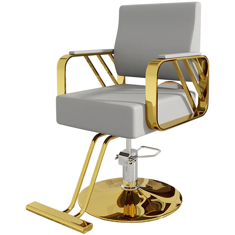 High-end Hair salons Furniture Armchair Can Rotate and Lift Stainless Steel Black Metal Barber Chair
High-end Hair salons Furniture Armchair Can Rotate and Lift Stainless Steel Black Metal Barber Chair