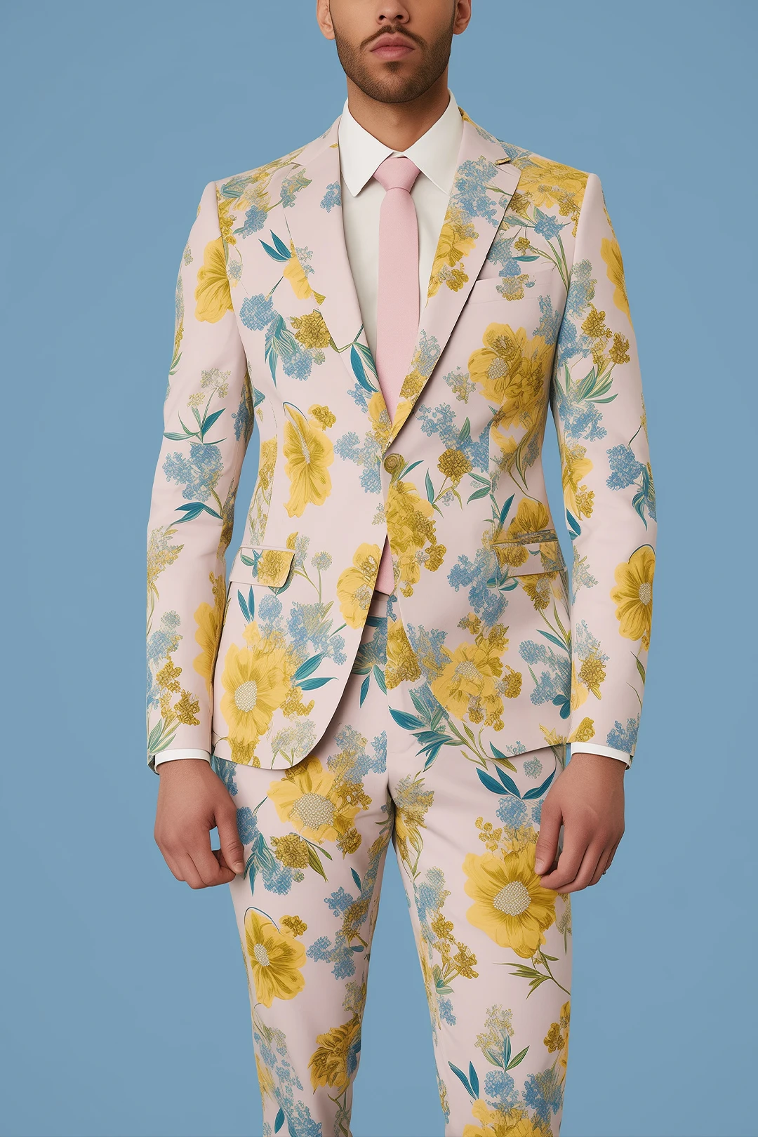 New Digital Flower Pattern Suit Two-piece Suit Fashionable Casual Slim Men's Nightclub Bar Party Stage Cool Performance Suit Set
New Digital Flower Pattern Suit Two-piece Suit Fashionable Casual Slim Men's Nightclub Bar Party Stage Cool Performance Suit Set