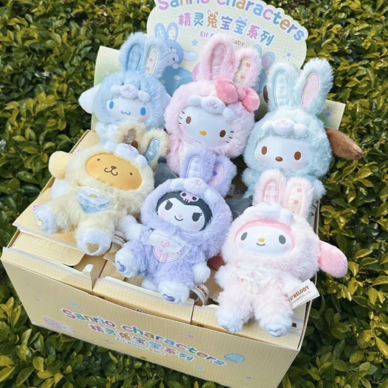 Sanrio Elf Bunny Baby Series Blind Box Vinyl Plush Mystery Box Bag Pendant Surprise Toy Kuromi Pochacco Doll Birthday Gift Toys
Sanrio Elf Bunny Baby Series Blind Box Vinyl Plush Mystery Box Bag Pendant Surprise Toy Kuromi Pochacco Doll Birthday Gift Toys