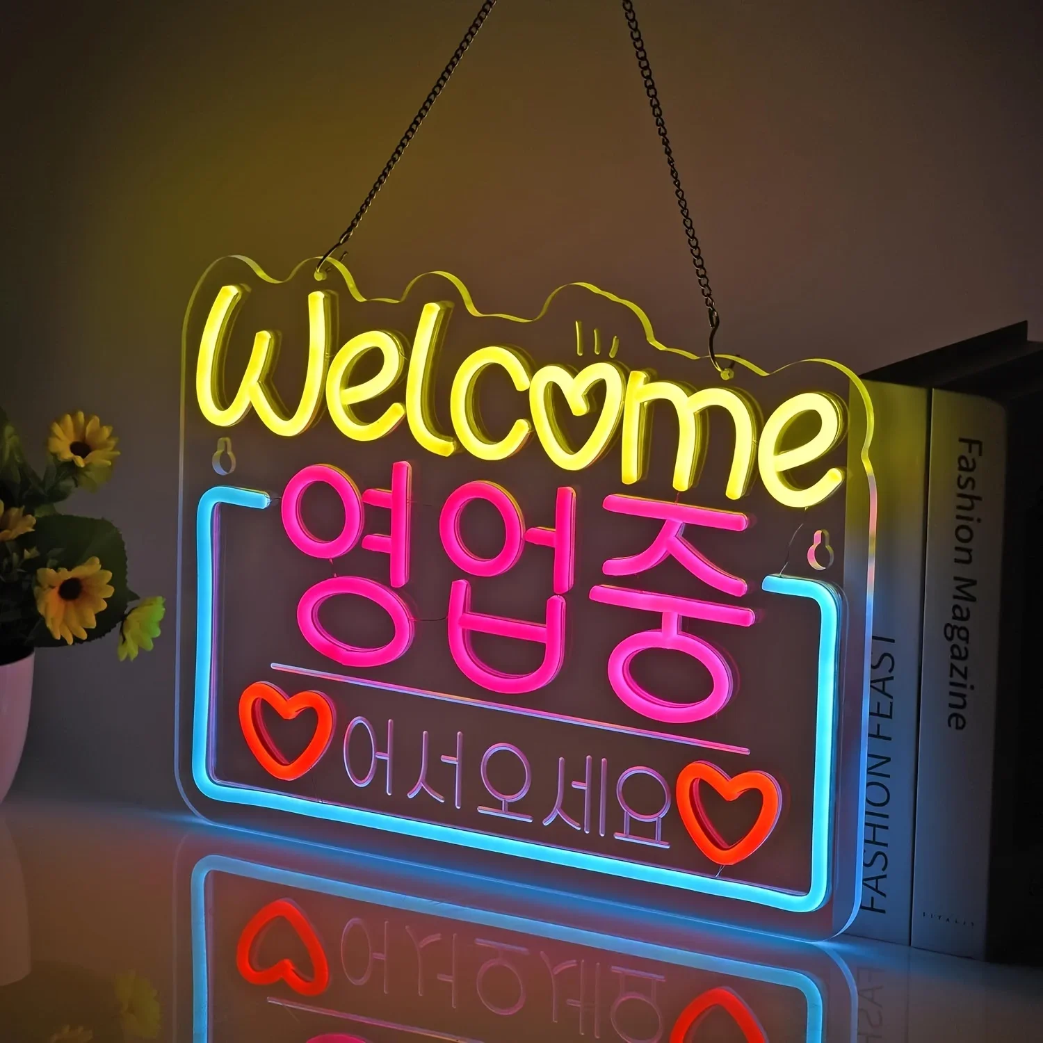 South Korea Welcomes Neon Sign LED Neon Light Wall Decor for Drink Bar Man Cave Bedroom Hotel Shop Game Room Party USB Dimmable
South Korea Welcomes Neon Sign LED Neon Light Wall Decor for Drink Bar Man Cave Bedroom Hotel Shop Game Room Party USB Dimmable