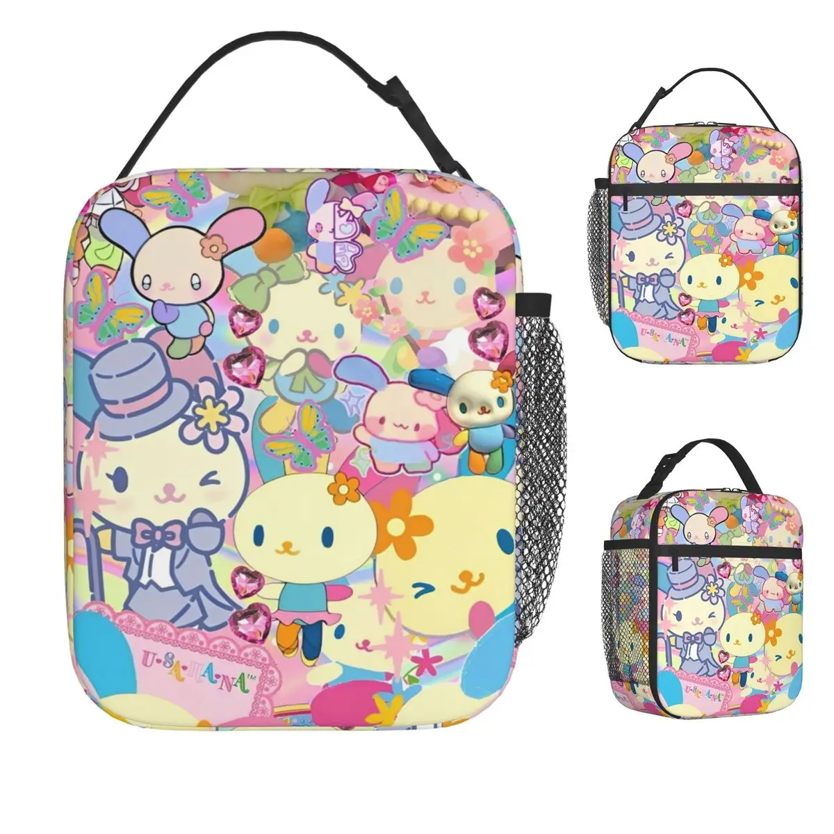 Сумка для обеда USAHANA с фруктами и радужным кроликом для взрослых, ланч-бокс, милая сумка-холодильник для пикника на открытом воздухе, портативная водонепроницаемая сумка-тоут для еды
Сумка для обеда USAHANA с фруктами и радужным кроликом для взрослых, ланч-бокс, милая сумка-холодильник для пикника на открытом воздухе, портативная водонепроницаемая сумка-тоут для еды