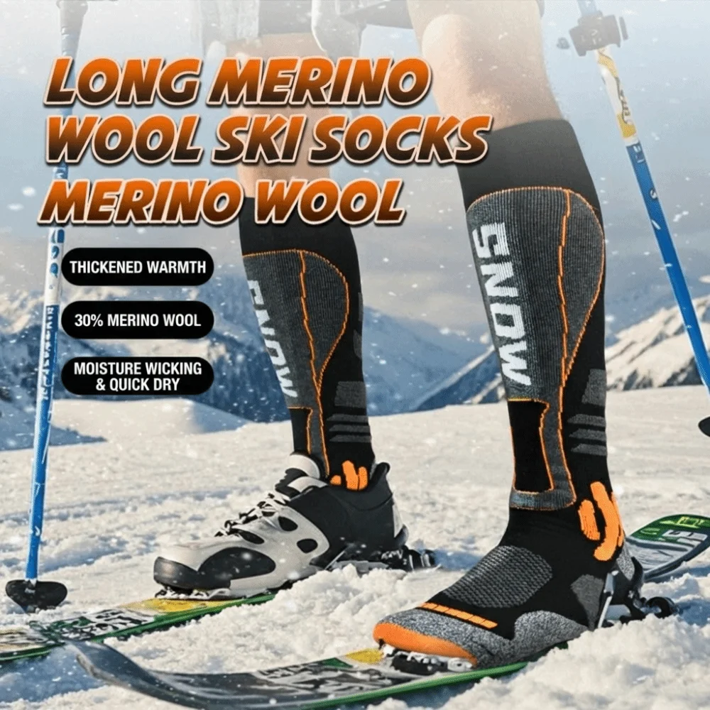 New Long Tube Ski Socks Warm Thermal Thickened Snowboard Socks Shock-absorbing Arch Support Sports Socks Unisex
New Long Tube Ski Socks Warm Thermal Thickened Snowboard Socks Shock-absorbing Arch Support Sports Socks Unisex