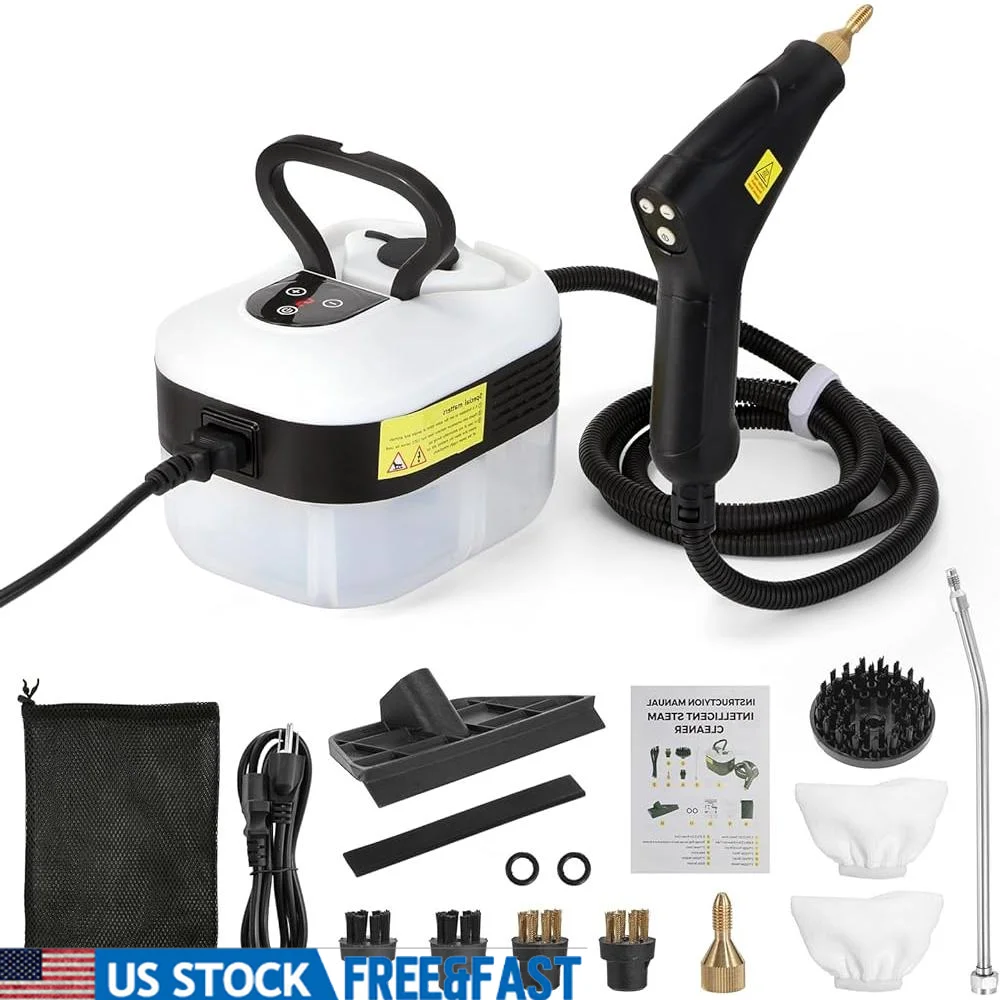 Handheld Steam Cleaner 1500W High Pressure Portable Steam Cleaning Machine with Touch Control and Multi-Purpose Brushes Home and
Handheld Steam Cleaner 1500W High Pressure Portable Steam Cleaning Machine with Touch Control and Multi-Purpose Brushes Home and