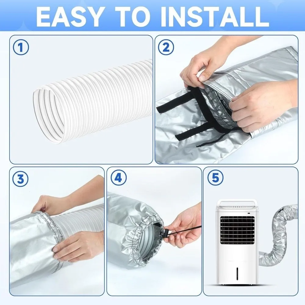 Waterproof Material Air Conditioner Hose Cover Adjustable Heat Insulation Exhaust Pipe Protection Cover Energy Saving Dustproof
Waterproof Material Air Conditioner Hose Cover Adjustable Heat Insulation Exhaust Pipe Protection Cover Energy Saving Dustproof