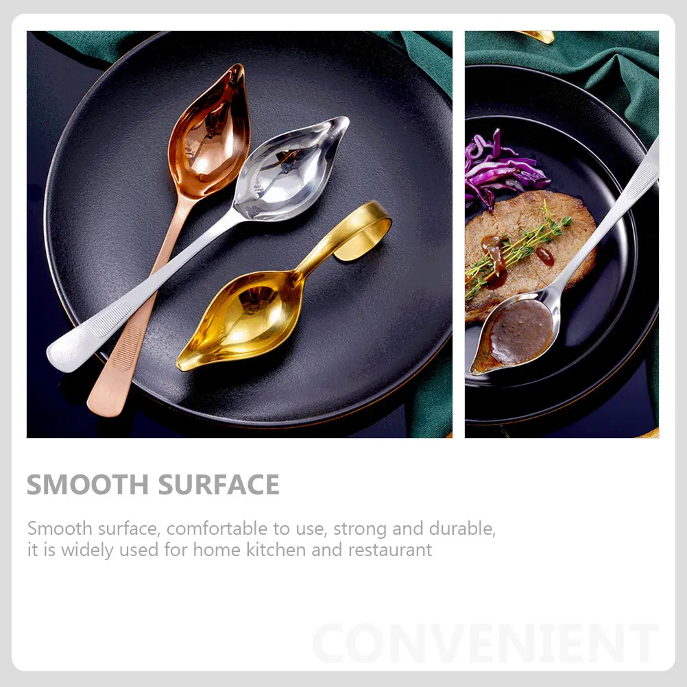 Stainless Steel Soup Spoon Kitchen Ladle Sauce Condiment Oil Restaurant Serving Tool Smooth Use
Stainless Steel Soup Spoon Kitchen Ladle Sauce Condiment Oil Restaurant Serving Tool Smooth Use