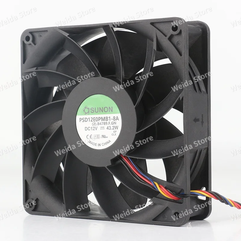 Jianzhun SUNON PSD12E0PMB1-8A 12V 43.2W 14CM High-Performance Large-Airflow Fan 14038 Heat Dissipation Fan
Jianzhun SUNON PSD12E0PMB1-8A 12V 43.2W 14CM High-Performance Large-Airflow Fan 14038 Heat Dissipation Fan