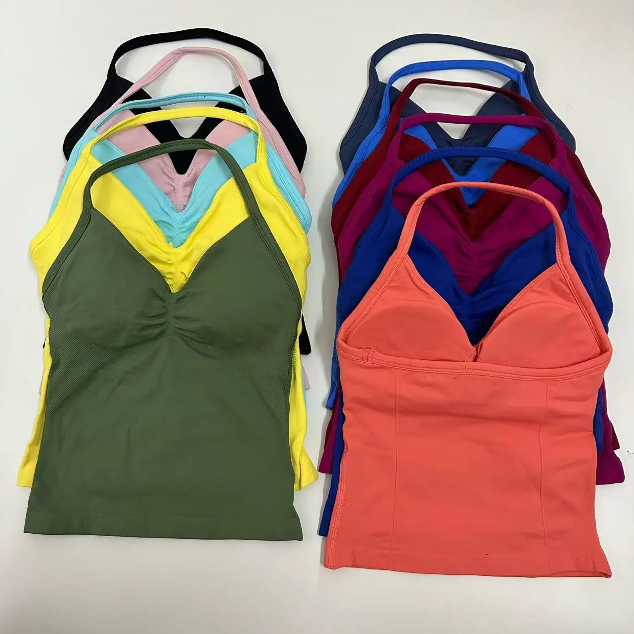 Impact Longline Strappy Gym Top Women Scrunch Open Back Workout Gym Clothes With Built In Bra Padded Halter Neck Yoga Tank Tops
Impact Longline Strappy Gym Top Women Scrunch Open Back Workout Gym Clothes With Built In Bra Padded Halter Neck Yoga Tank Tops