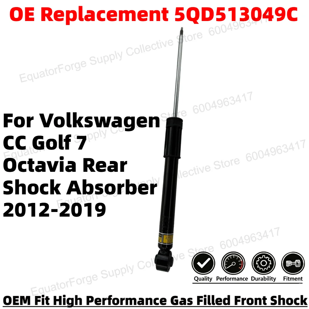 Direct Fit High Stability Premium Durable Rear Shock Absorber for Volkswagen CC Golf 7 Octavia OE Number 5QD513049C
Direct Fit High Stability Premium Durable Rear Shock Absorber for Volkswagen CC Golf 7 Octavia OE Number 5QD513049C