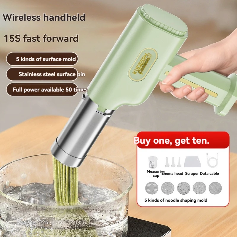 New Stainless Steel Extruder Noodle Machine Electric Handheld Wireless Fully Automatic Small Smart Multifunctional Home Noodle
New Stainless Steel Extruder Noodle Machine Electric Handheld Wireless Fully Automatic Small Smart Multifunctional Home Noodle