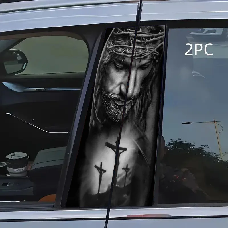 Jesus and the Cross Religious Car Sticker - Self-Adhesive Waterproof PVC Vinyl Sticker for Glass/Metal/Plastic/
Jesus and the Cross Religious Car Sticker - Self-Adhesive Waterproof PVC Vinyl Sticker for Glass/Metal/Plastic/