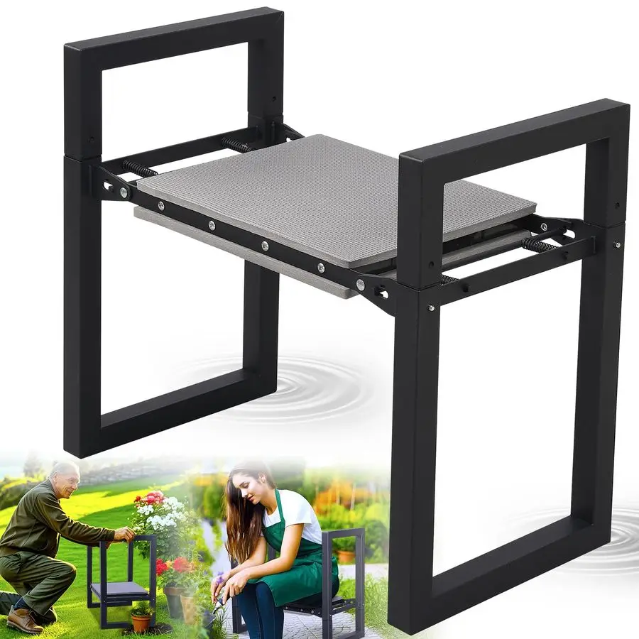 Kneeler and Seat Heavy Duty AntiTip Super Stable Multifunctional Gardening Stool Bench,Wide 12.7 Pads,Foldable Ergonomic Handles
Kneeler and Seat Heavy Duty AntiTip Super Stable Multifunctional Gardening Stool Bench,Wide 12.7 Pads,Foldable Ergonomic Handles